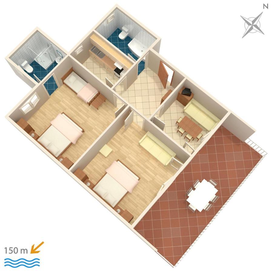 Apartments By The Sea Podaca, Makarska - 2576 Εξωτερικό φωτογραφία